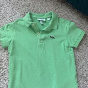 Lacoste Green Polo Shirt Classic Piqué Cotton - 3T EUC